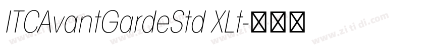 ITCAvantGardeStd XLt字体转换